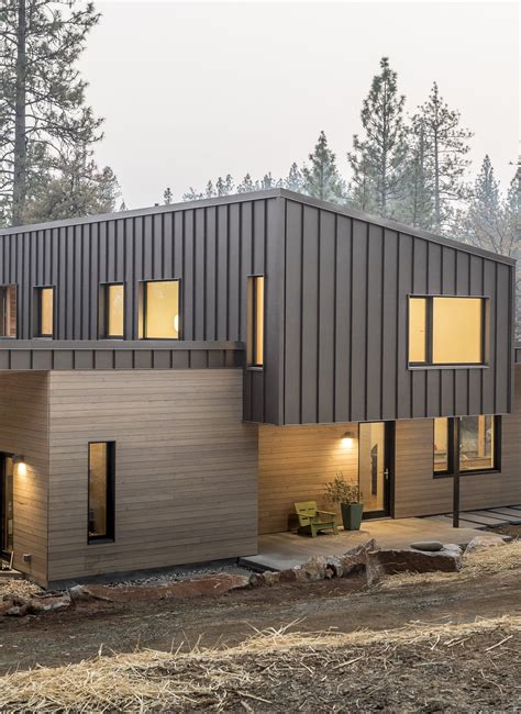 pictures of houses with metal siding|modern metal siding house.